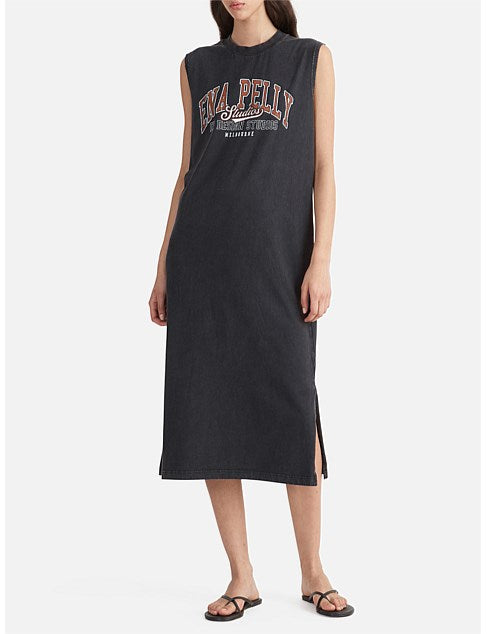 Studios Collegiate Tank Dress - Vintage Black