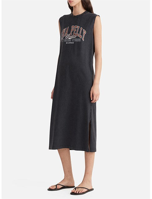 Studios Collegiate Tank Dress - Vintage Black