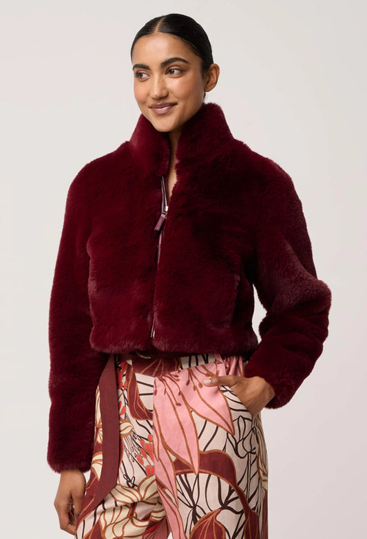 Dawn Faux Fur Cropped Jacket
