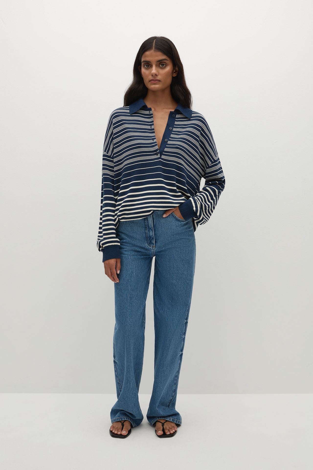 Harlow Polo Scandi Striped