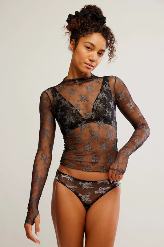 Lady Lux Layering Top - Thunderstorm