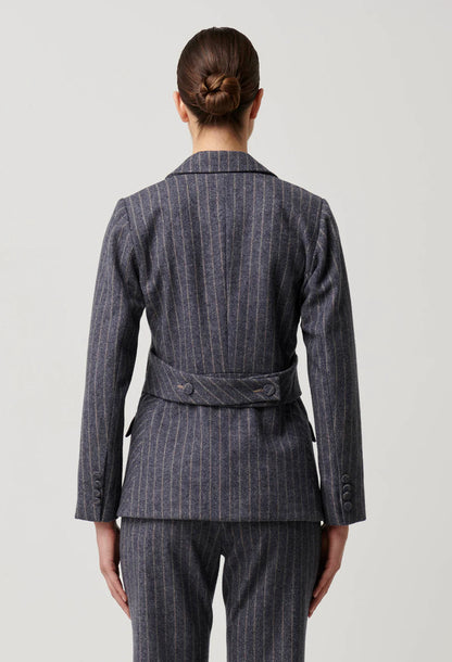 Oaklyn Chevron Stripe Blazer