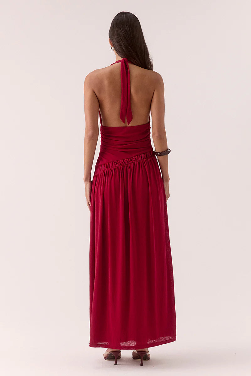 Alora Maxi Dress - Raspberry