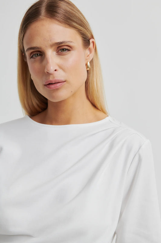 Ulina Drape Tee - white