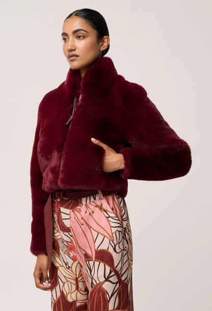 Dawn Faux Fur Cropped Jacket