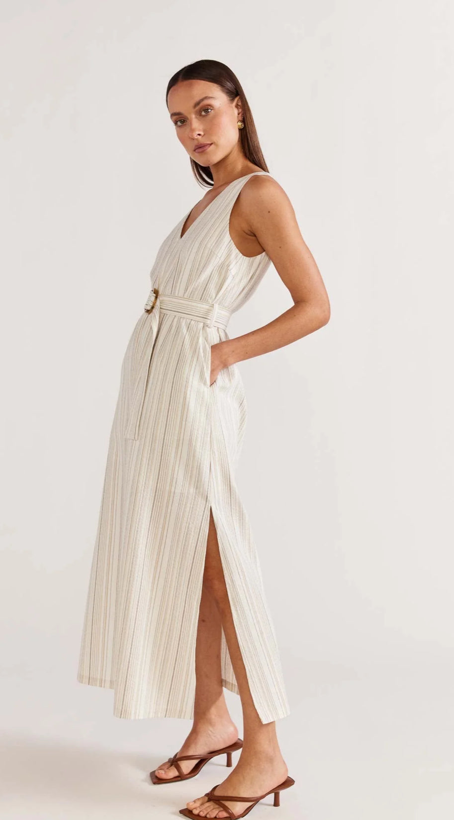 Finlay Belted Midi Dress