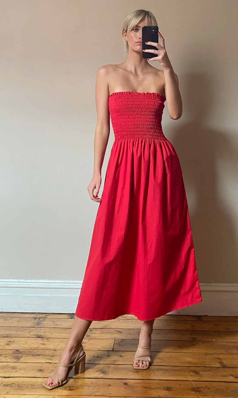 Ava Dress - Red