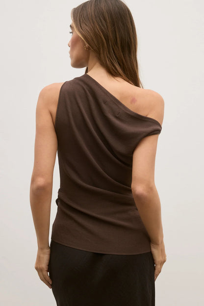 Monet Knit Top - Chocolate