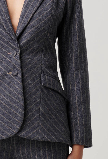 Oaklyn Chevron Stripe Blazer