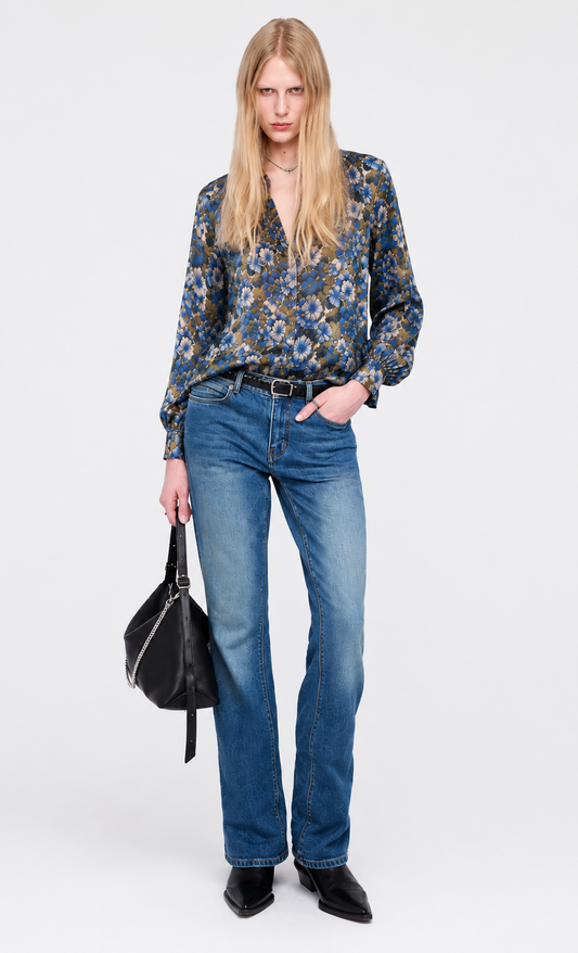 Sydney Blouse - Floral blue