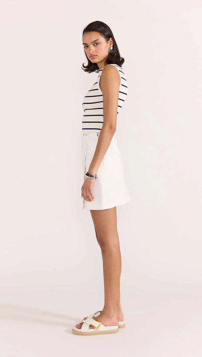 Amari Wrap Denim Skirt