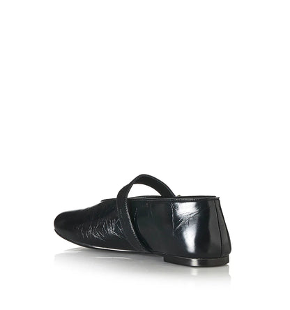 Pip - Black Oily Leather