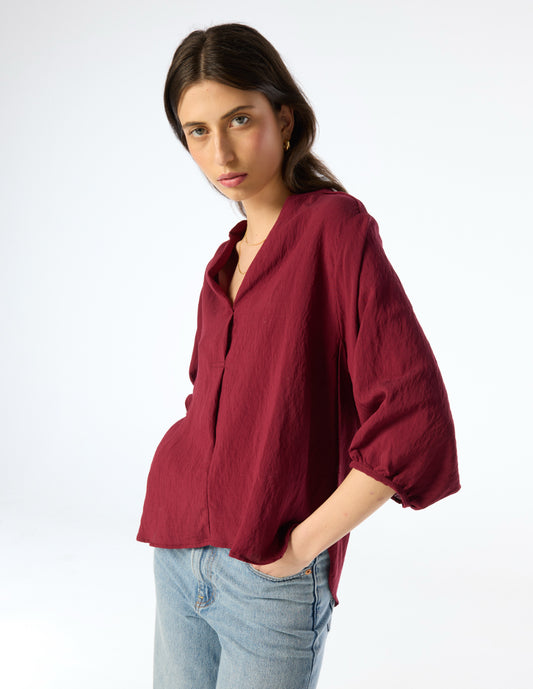 Vera Blouse - Merlot