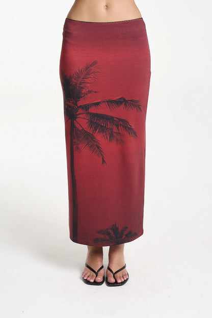Summi Midi Skirt - La Palma