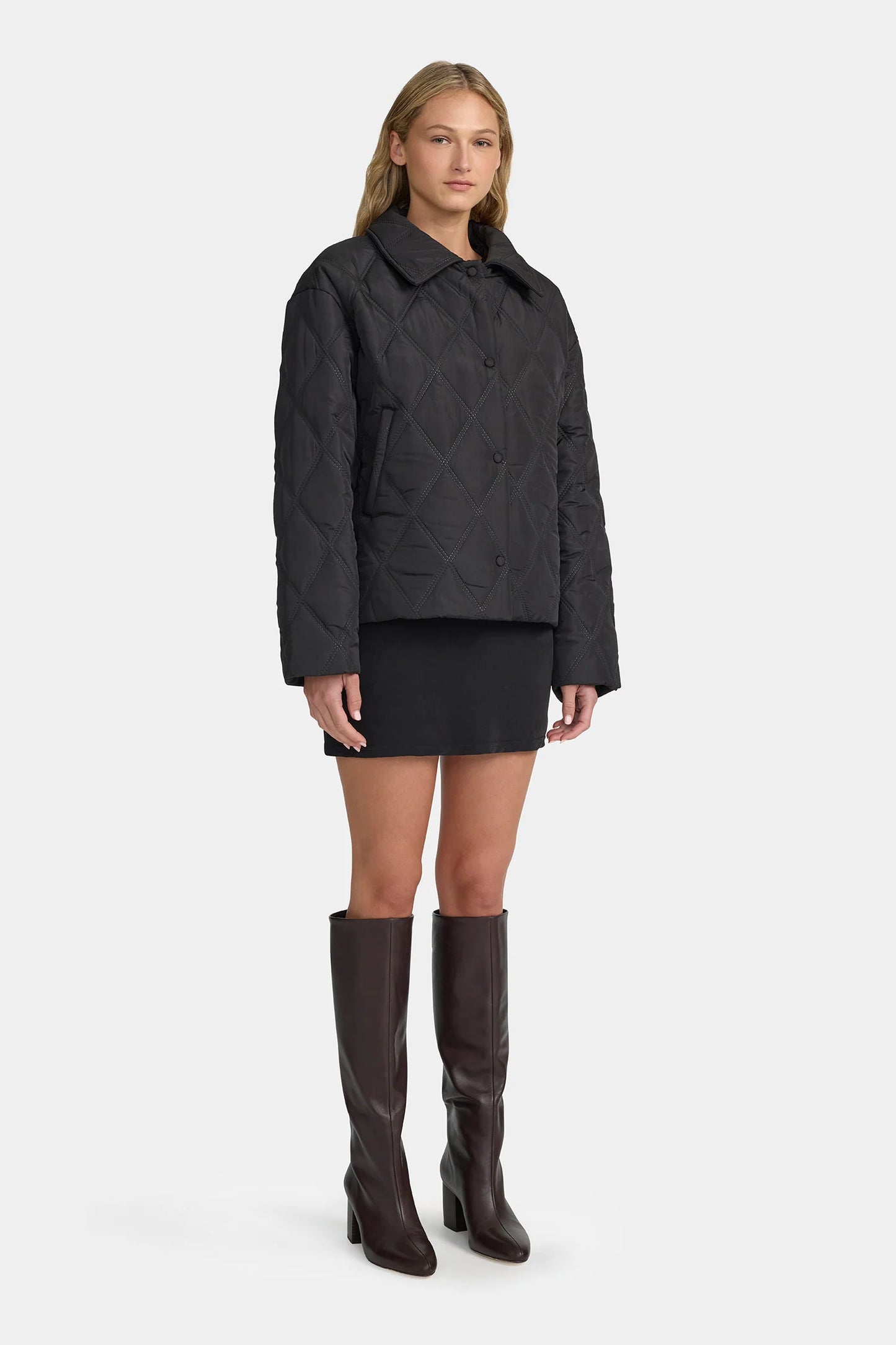 Quinton Cropped Quilted Jacket