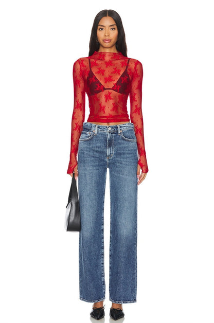 Lady Lux Layering Top - Red Racer