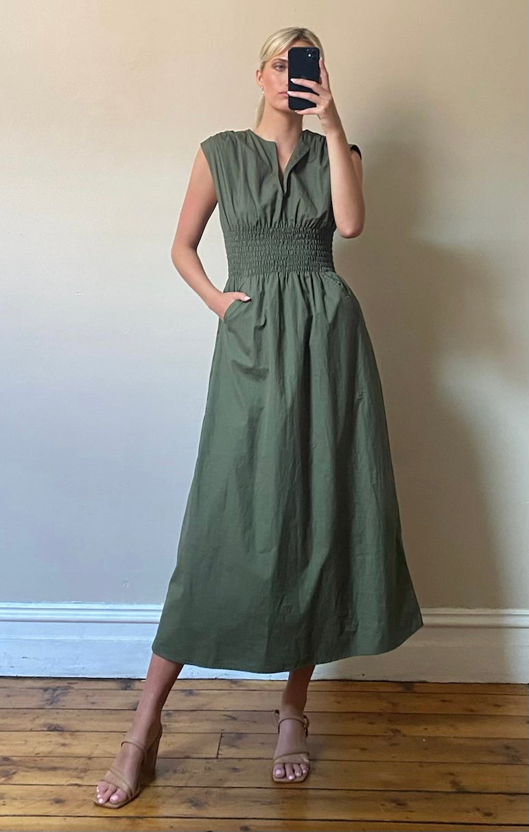 Lois Dress - Olive