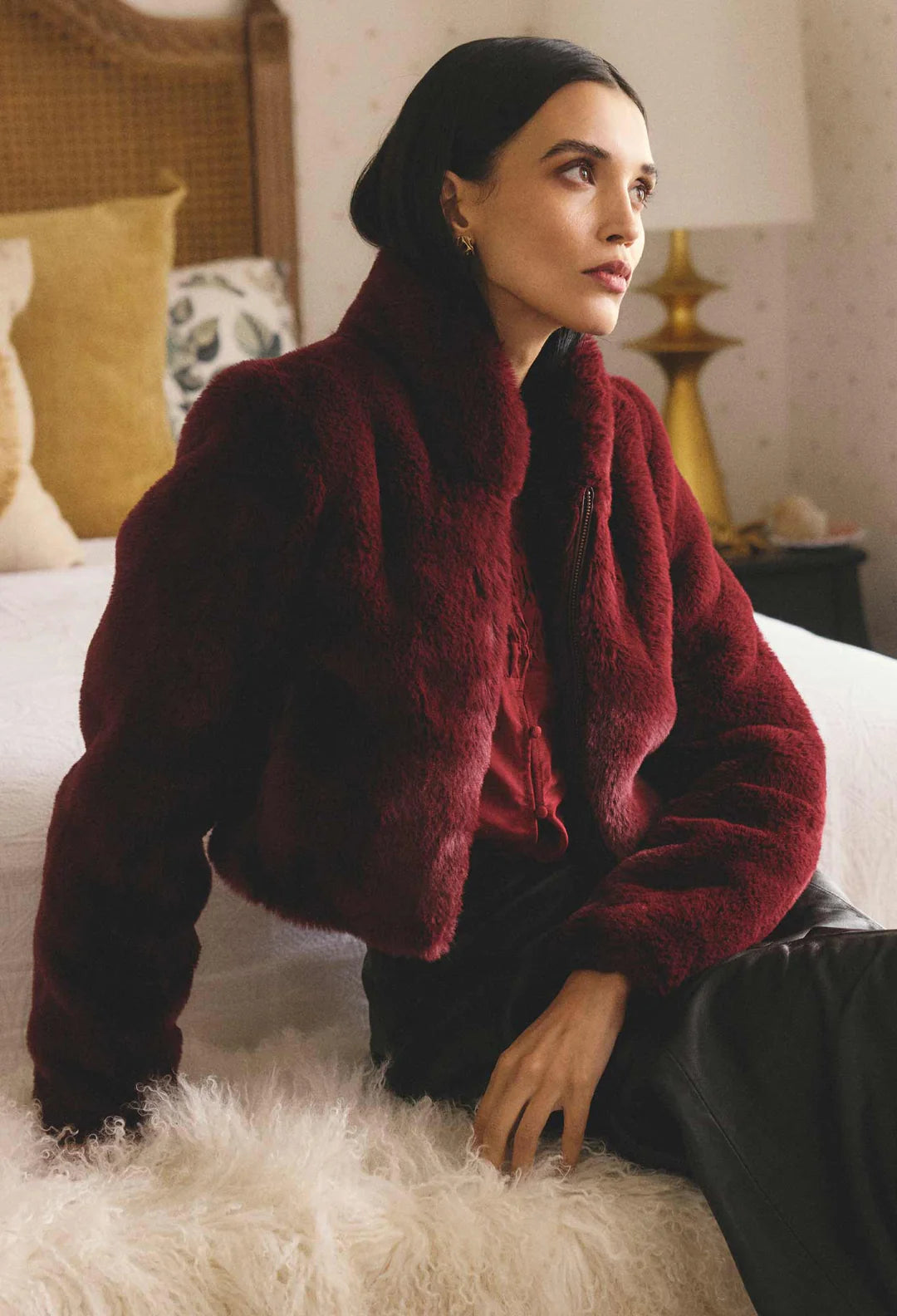 Dawn Faux Fur Cropped Jacket