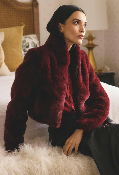 Dawn Faux Fur Cropped Jacket