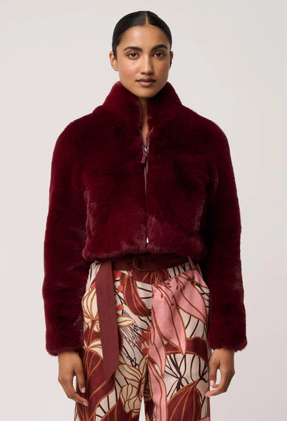 Dawn Faux Fur Cropped Jacket