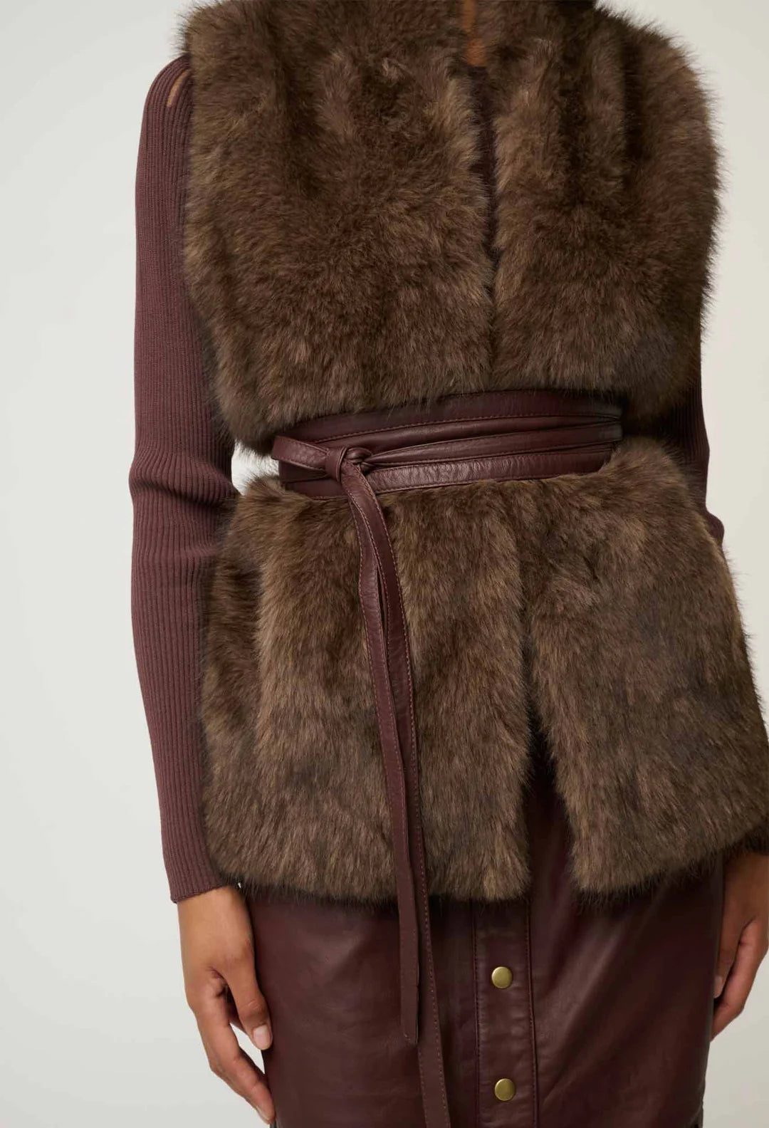 Hazel Faux Fur Vest