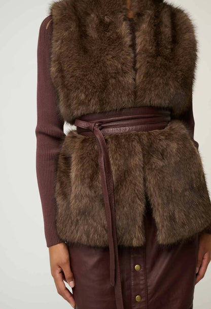 Hazel Faux Fur Vest