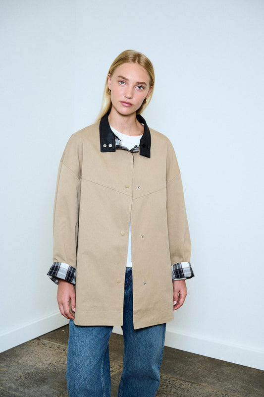 Rylan Reversible Parka - Caramel