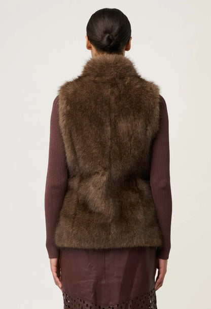 Hazel Faux Fur Vest