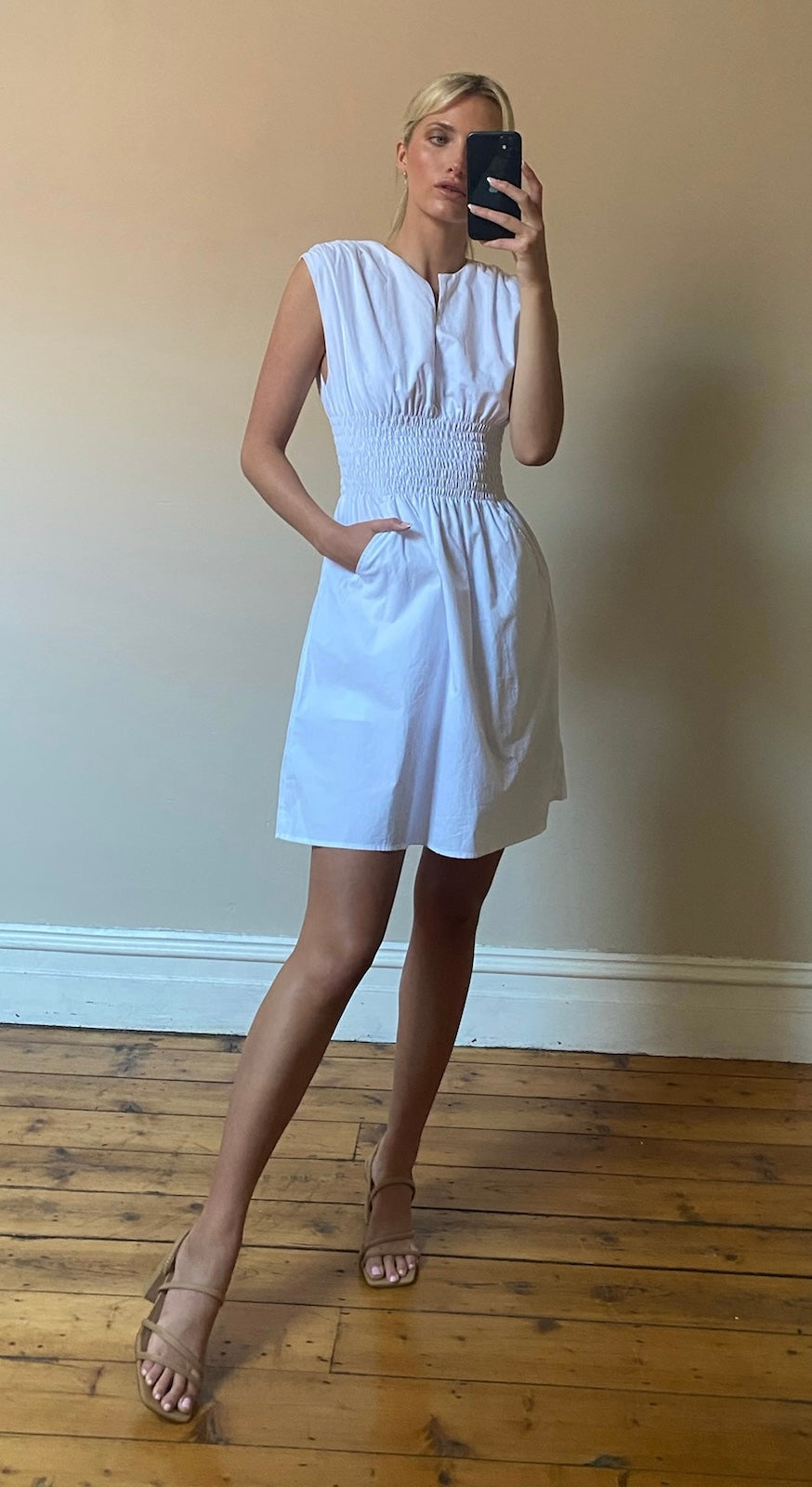 Lois Dress Mini - White