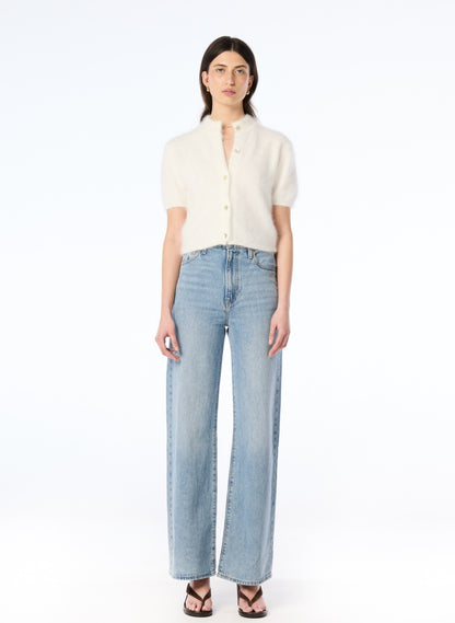 Claudia Short Sleeve Cardigan - Snow