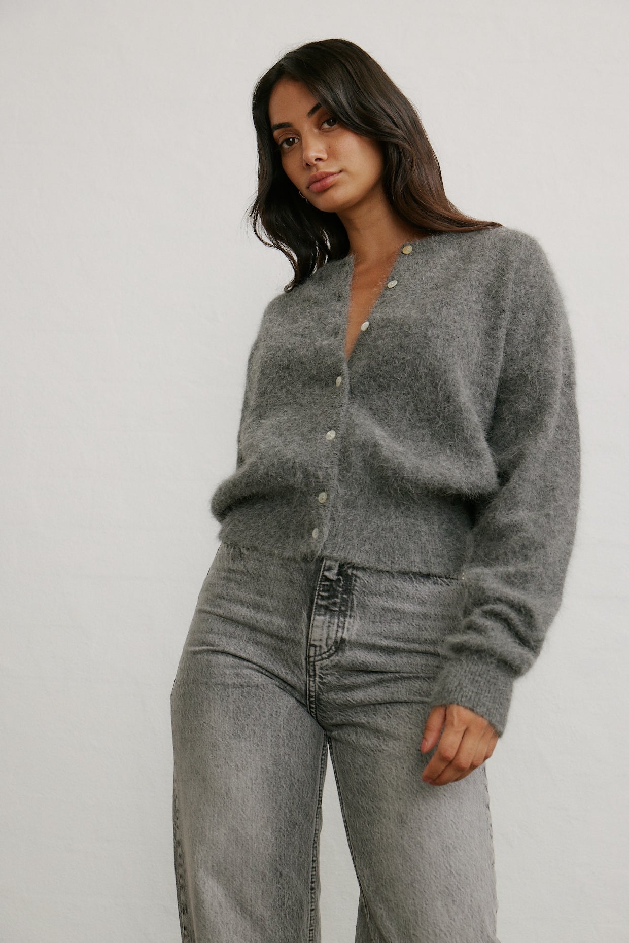 Frankie Cardigan - Charcoal