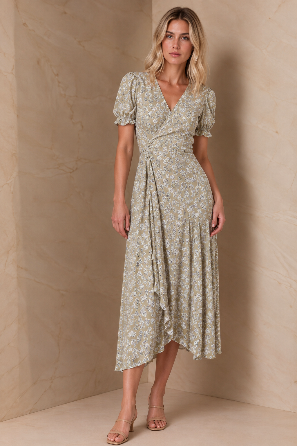 Lou Wrap Dress - Willow