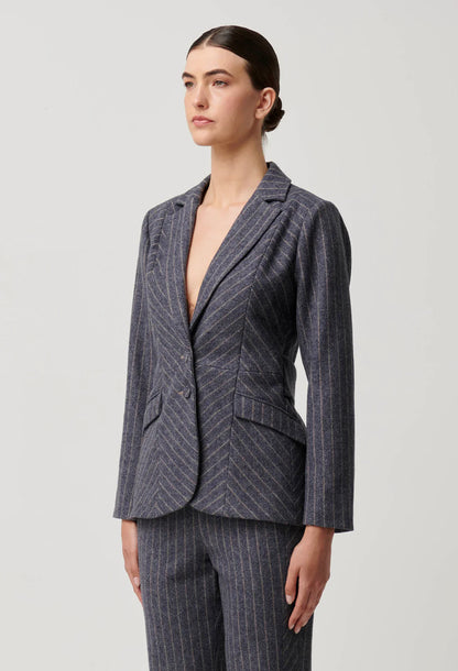 Oaklyn Chevron Stripe Blazer