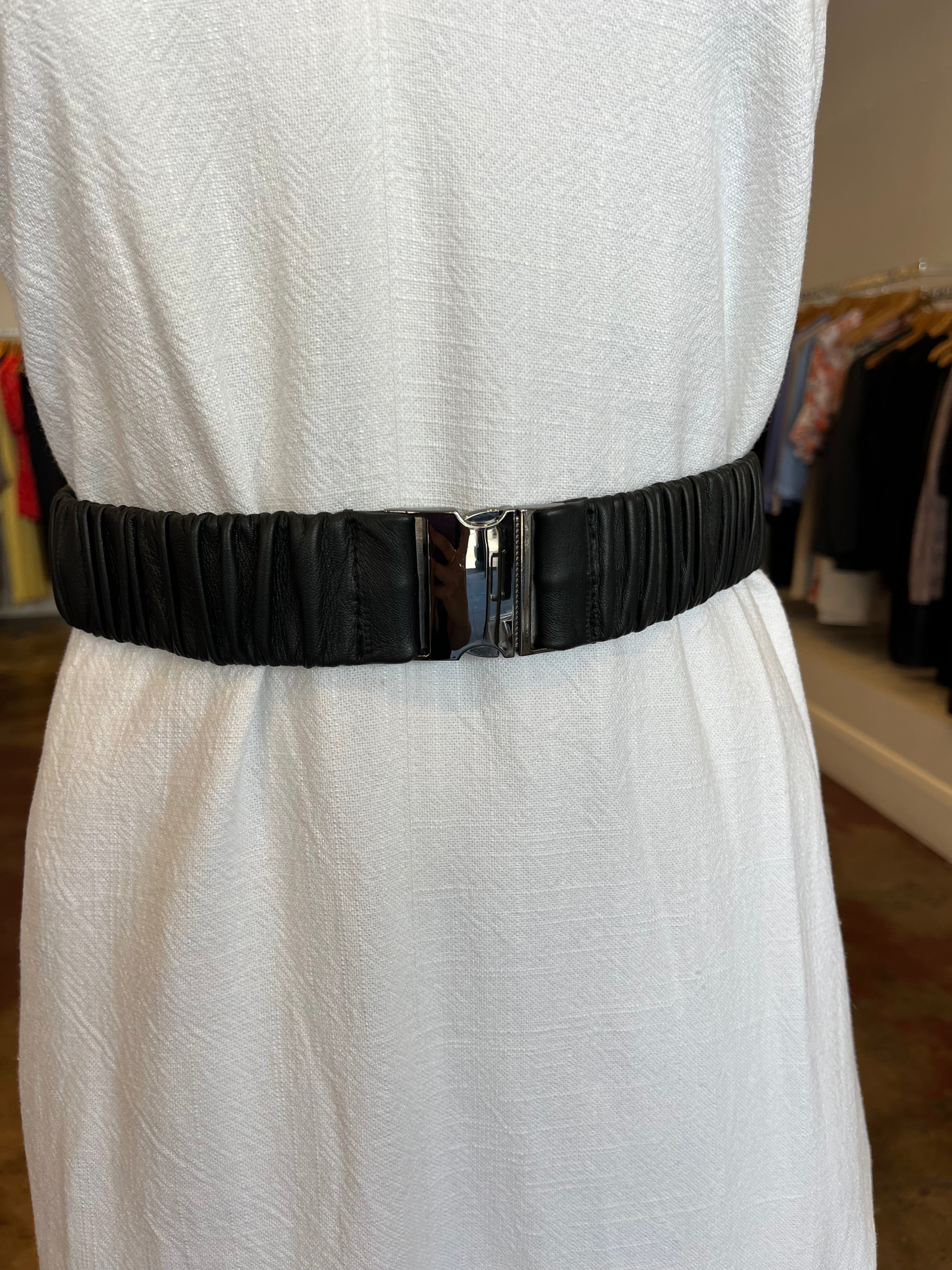 Lexi Elasticised Belt - Leather