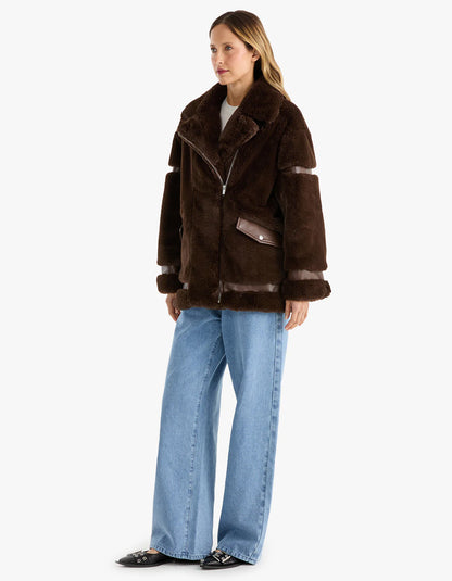 Clover Faux Fur Jacket