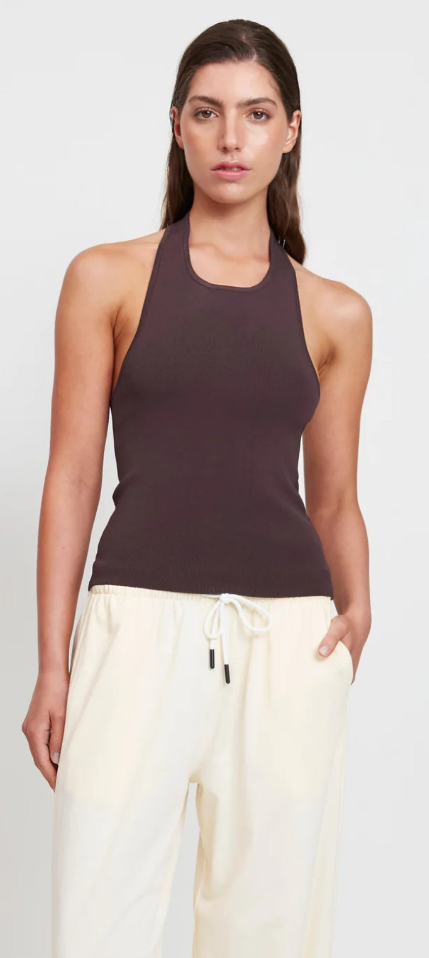 Venice Halter Top - Chocolate