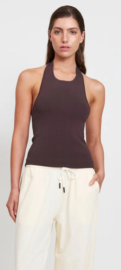 Venice Halter Top - Chocolate