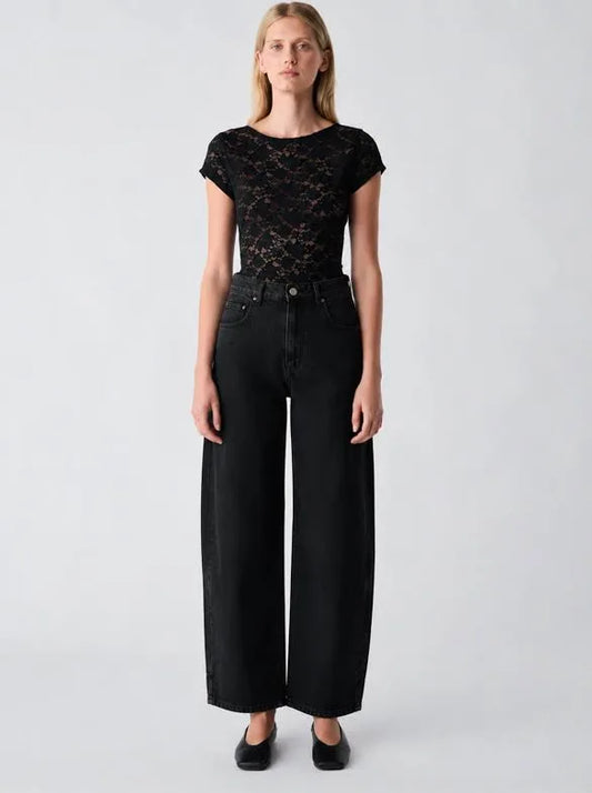 Mayfair Barrel Jeans - Black