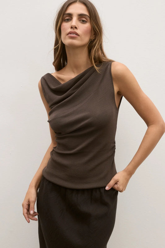 Monet Knit Top - Slate