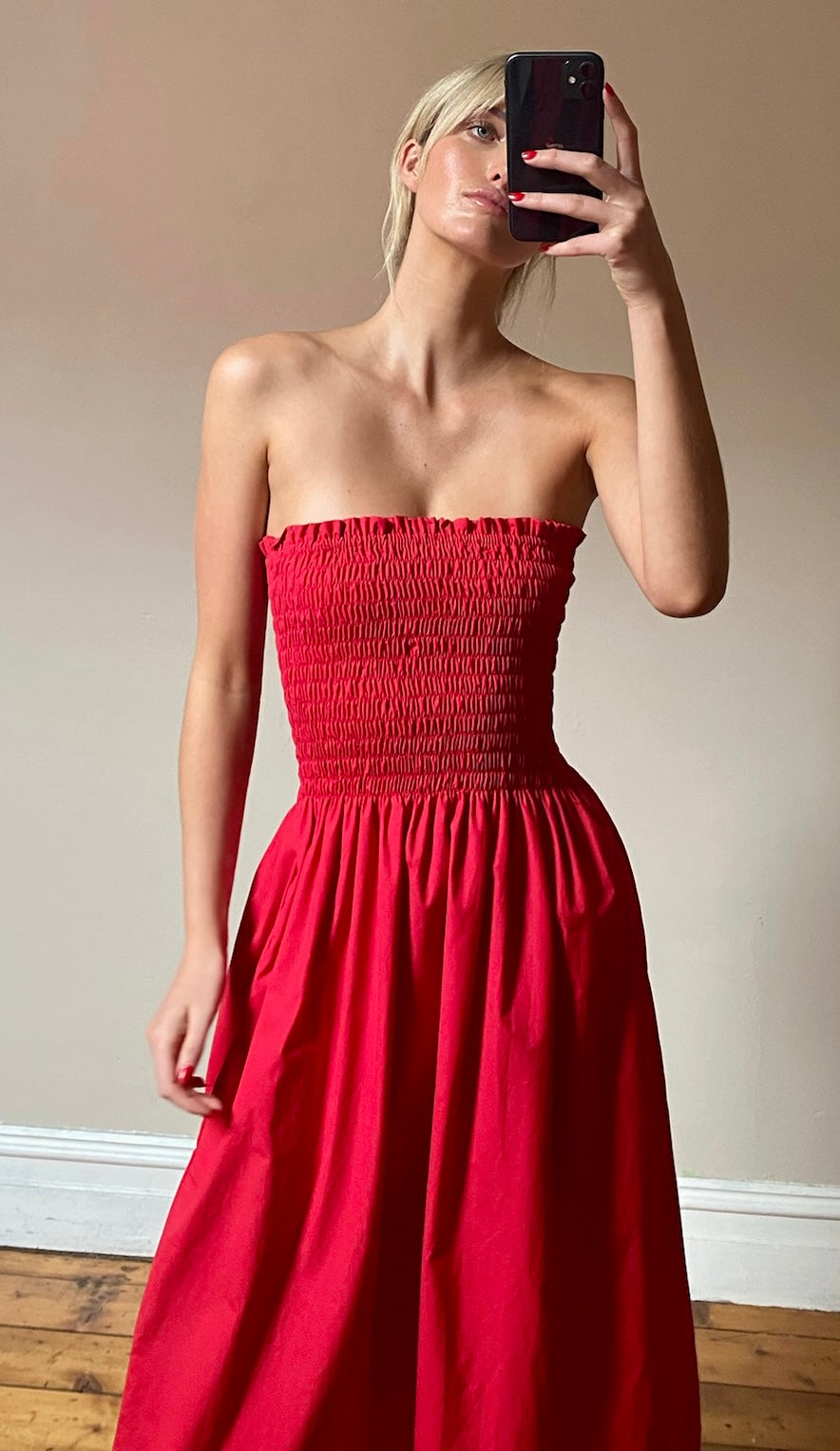 Ava Dress - Red