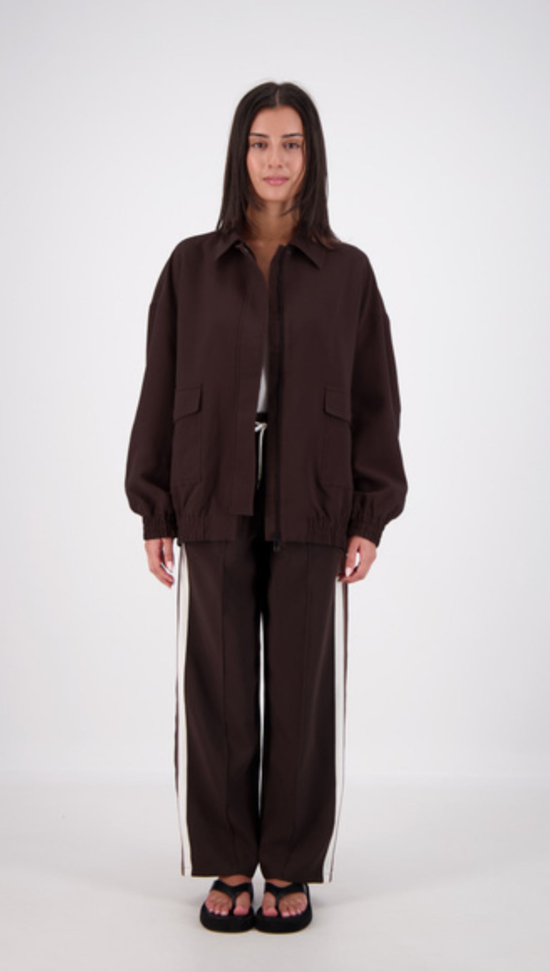 Ischia Bomber Jacket Dark Brown