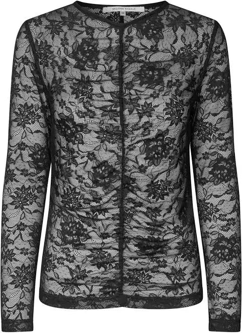 Social Lace Long Sleeve Top