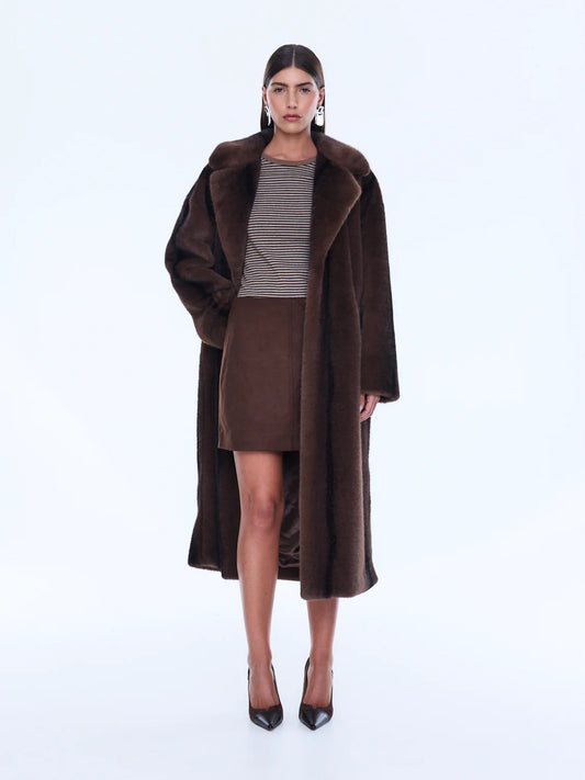 Nova Longline Faux Fur Jacket