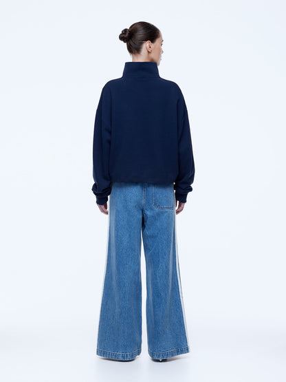 Kenzie 1/4 Zip Jumper - Navy