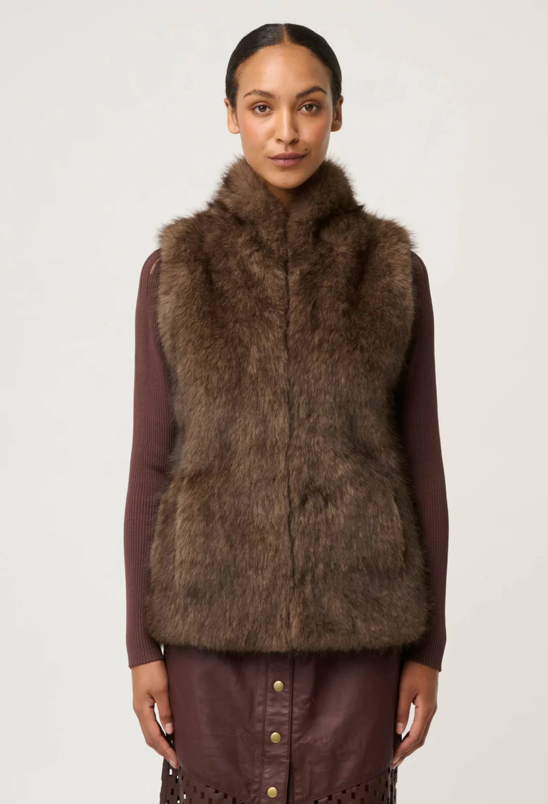 Hazel Faux Fur Vest