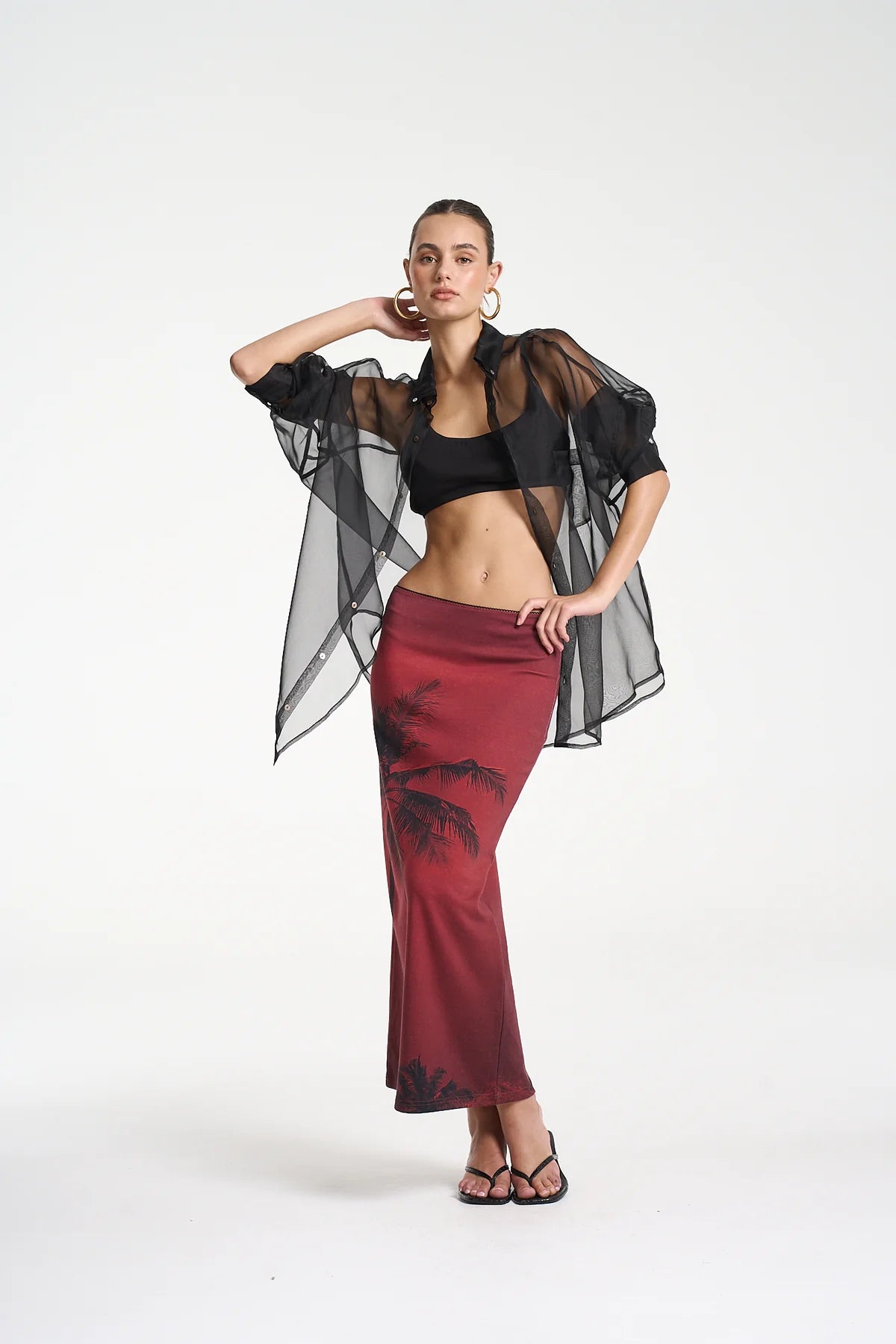 Summi Midi Skirt - La Palma