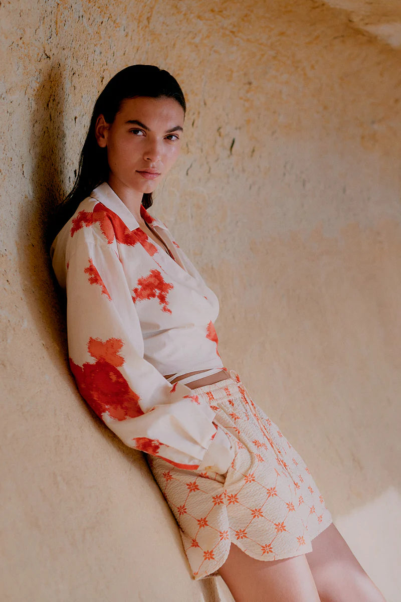 Fridenza Wrap Blouse
