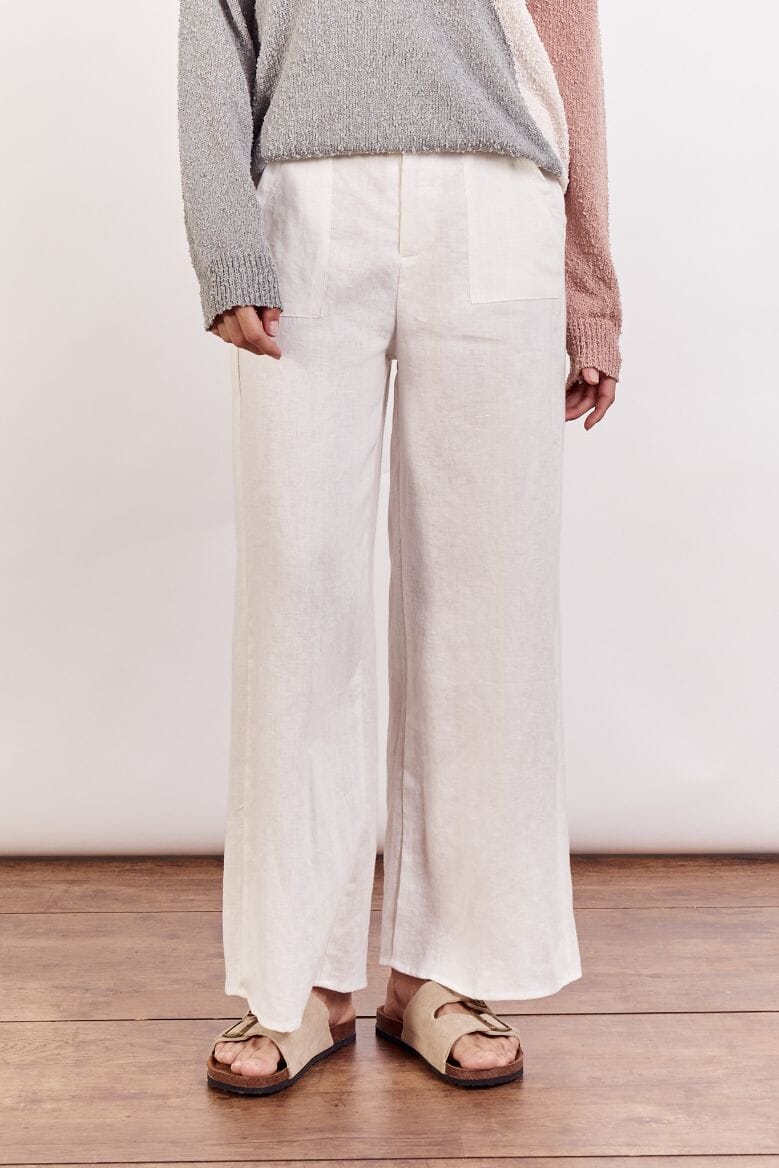 Jude Linen Pant - White