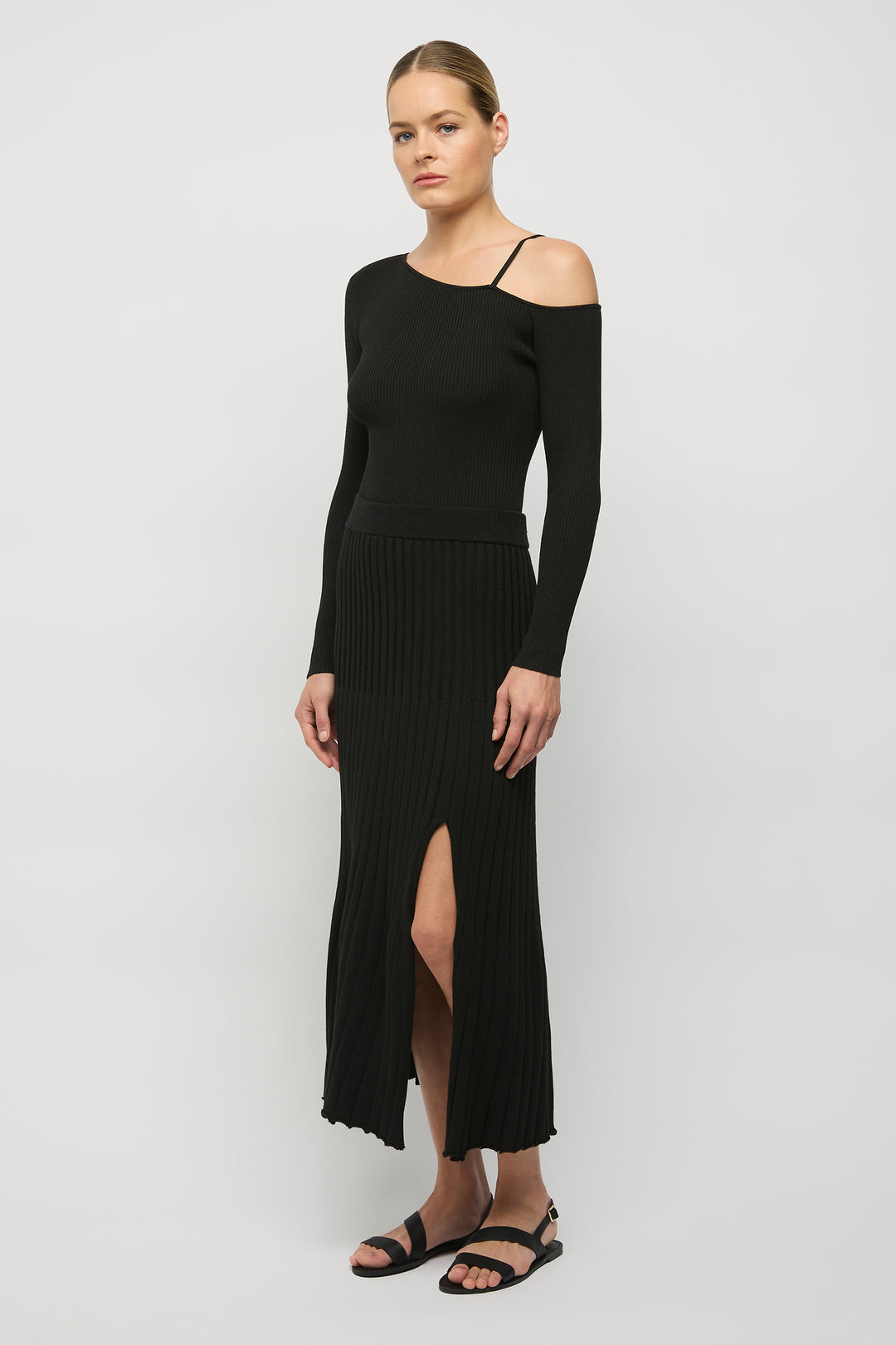 Cleo Knit Skirt - Black