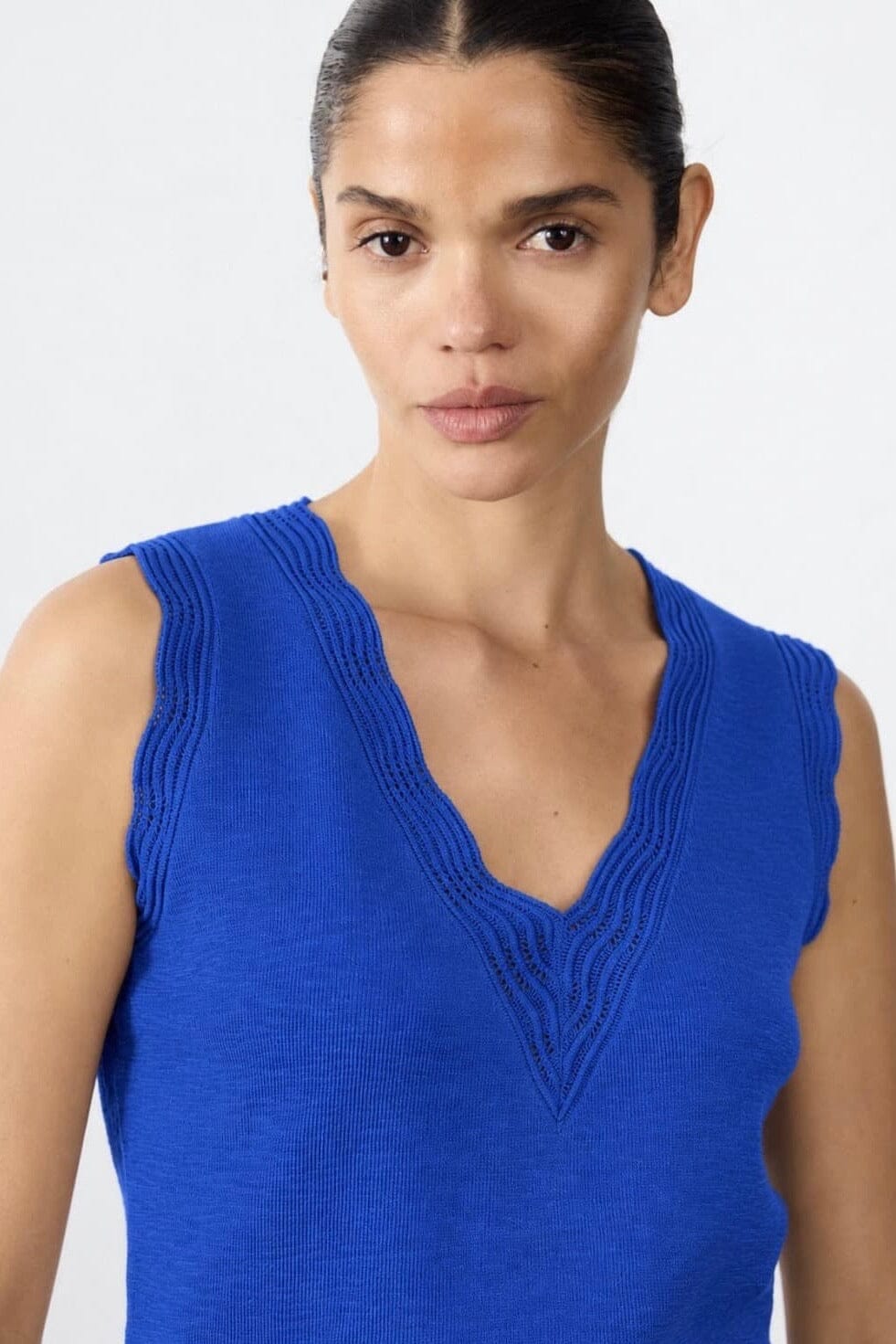 Leila knitted Tank - Cobalt